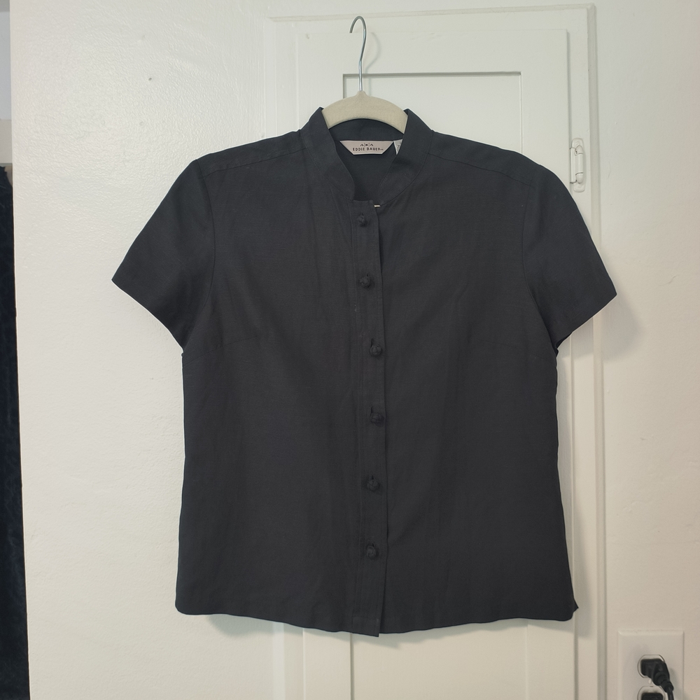 Vintage Silk Linen Blouse